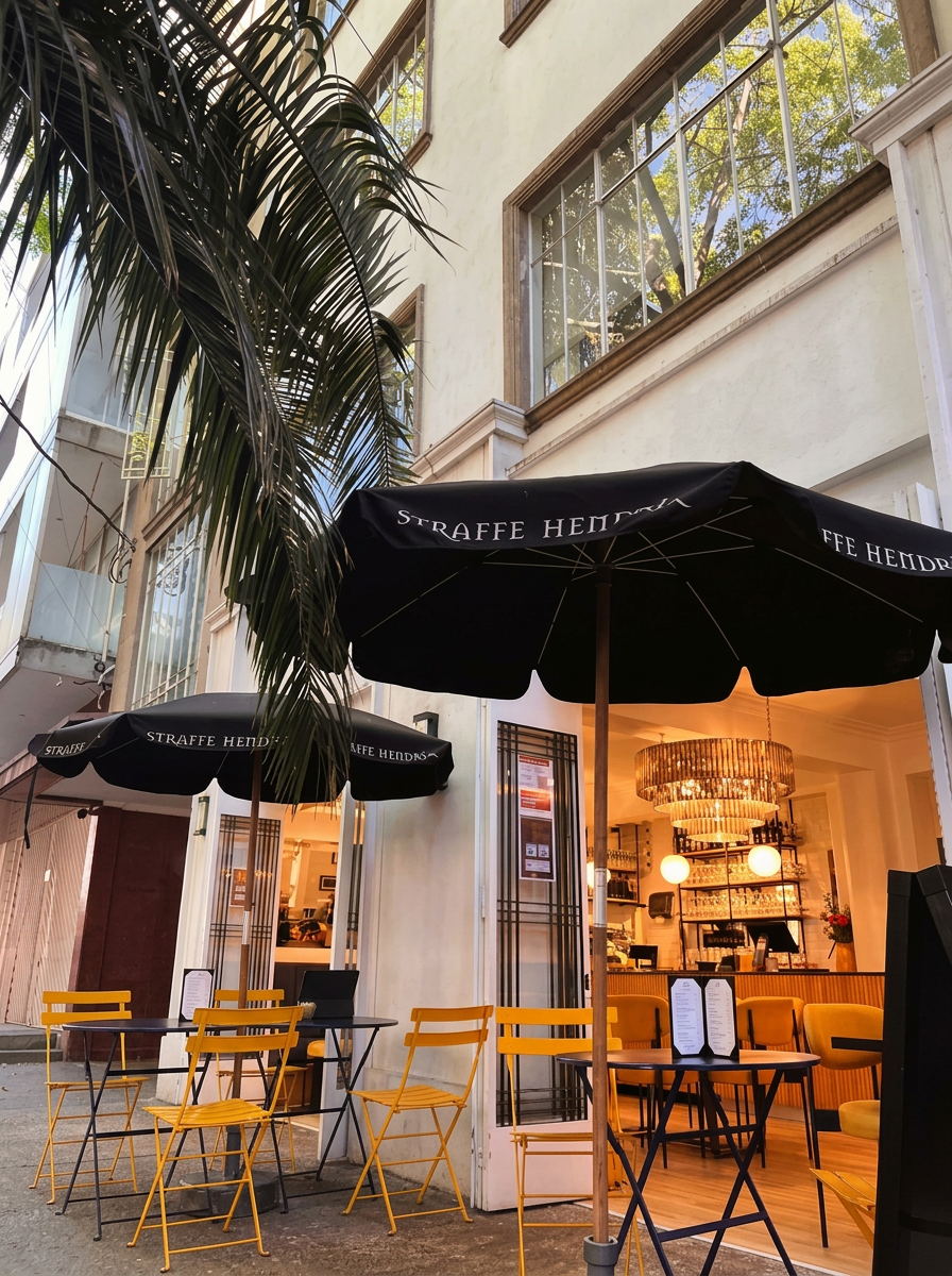 Café de banqueta en la Roma
