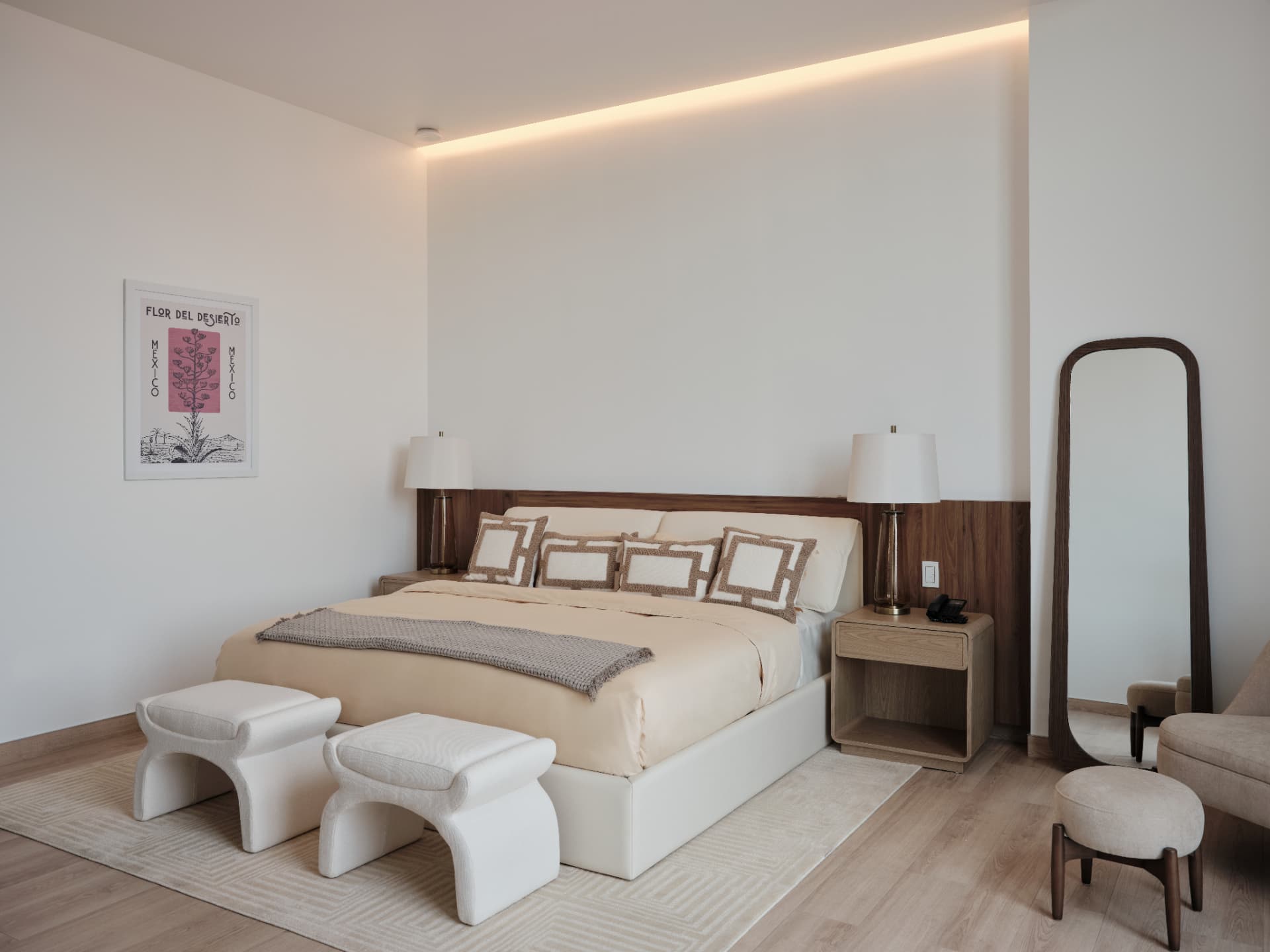 Recámara con cama king en Medellín 304